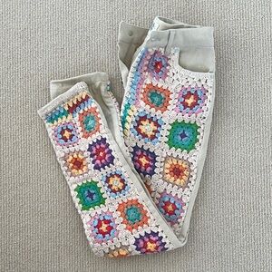 NWOT Free People Zuri Crochet Rolled-Cuffs Mom Jeans SZ 24